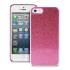 Θηκη Puro Back Cover Glitter Love για iPhone 5/5s (Φουξ) 