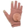 Γάντια για Οθόνες Αφής 2 in 1 (Ροζ) 