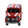 Vintage Διακοσμητικό Μεταλλικό Αυτοκίνητο με Βρετανική Σημαία (Κόκκινο) 