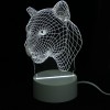 Επιτραπέζιο 3D Φωτιστικό LED σε Σχήμα Puma (Άσπρο) 