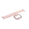 Θήκη Προστασίας με Tempered Glass & Λουράκι Σιλικόνης για Apple Watch 41mm (Pink Sand) 