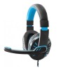 Ακουστικά Gamimg Headset με Μικρόφωνο Esperanza Crow EGH330B (Μαύρο-Γαλάζιο)