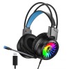 Gaming Ενσύρματα Headphones iMice HD-490 με Μικρόφωνο & RGB Φωτισμό (Μαύρο)