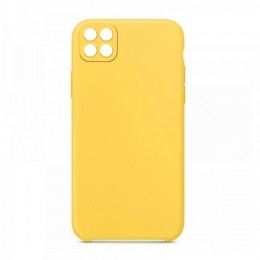 Θήκη OEM Silicone Back Cover με Προστασία Κάμερας για Samsung Galaxy A22 5G (Canary Yellow) 