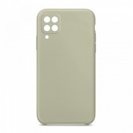Θήκη OEM Silicone Back Cover με Προστασία Κάμερας για Samsung Galaxy A12 (Grey)