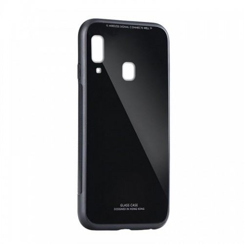 Θήκη Forcell Glass Case Back Cover για Samsung Galaxy A30  (Μαύρο)