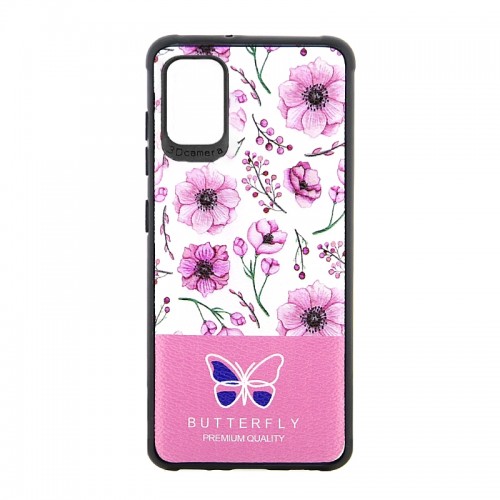 Θήκη Pink Flowers & Butterfly Back Cover για Samsung Galaxy A71 (Design) 