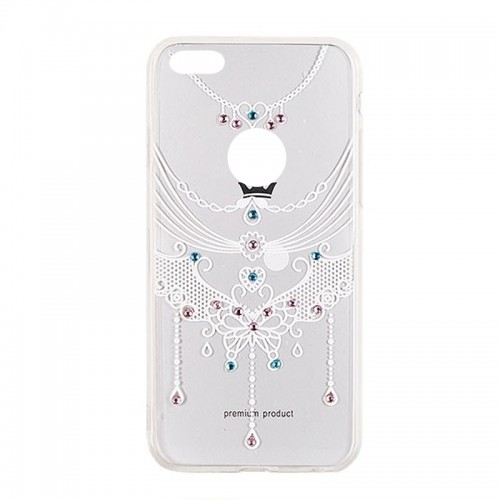 Θήκη MyMobi Back Cover Vennus Art White Necklace για iPhone 6/6S  (Design)