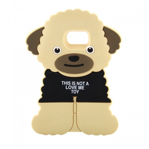 Θήκη 3D Caramel Bear Back Cover για Samsung Galaxy S7 Edge (Μαύρο)
