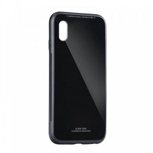 Θήκη Forcell Glass Case Back Cover για iPhone XS Max  (Μαύρο)