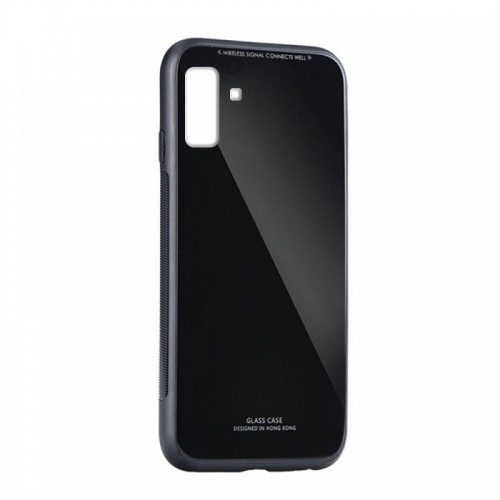 Θήκη Forcell Glass Case Back Cover για Samsung Galaxy A6 Plus 2018  (Μαύρο)