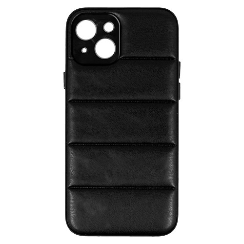 Θήκη 3D Striped Leather με Προστασία Κάμερας Back Cover για iPhone 14 (Μαύρο) 