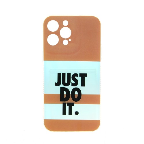 Θήκη Just Do It Back Cover με Προστασία Κάμερας για iPhone 12 Pro (Design)