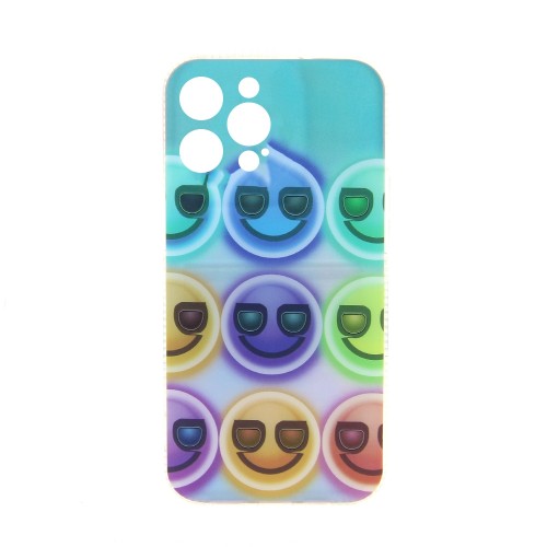 Θήκη Happy Faces Back Cover με Προστασία Κάμερας για iPhone 12 Pro (Design)