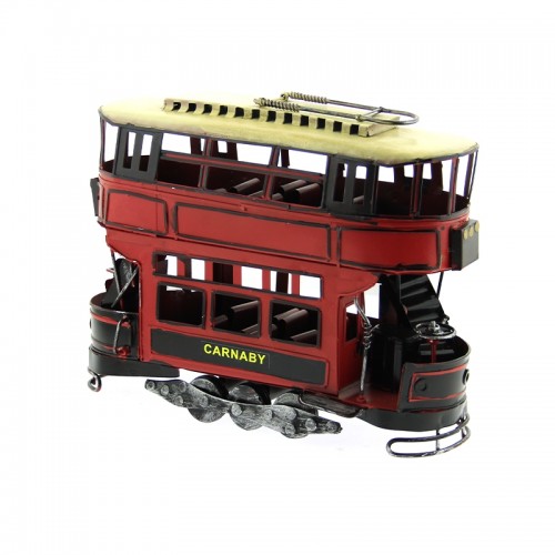 Μεταλλικό Διακοσμητικό Τραμ Carnaby (Κόκκινο)