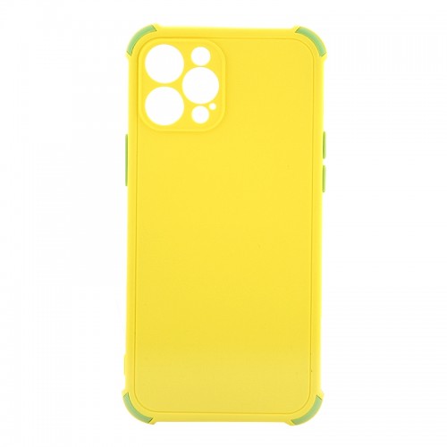 Θήκη Protective Silicone BiColor Back Cover για iPhone 12 Pro (Canary Yellow)