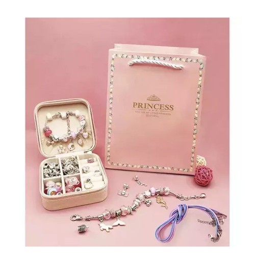 Παιδικό Σετ Κατασκευής Κοσμημάτων & Βραχιολιών DIY με Θήκη για Κοσμήματα