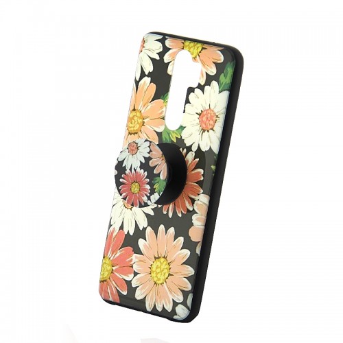 Θήκη με Popsocket Colorful Flowers Back Cover για Xiaomi Redmi 8 (Design)