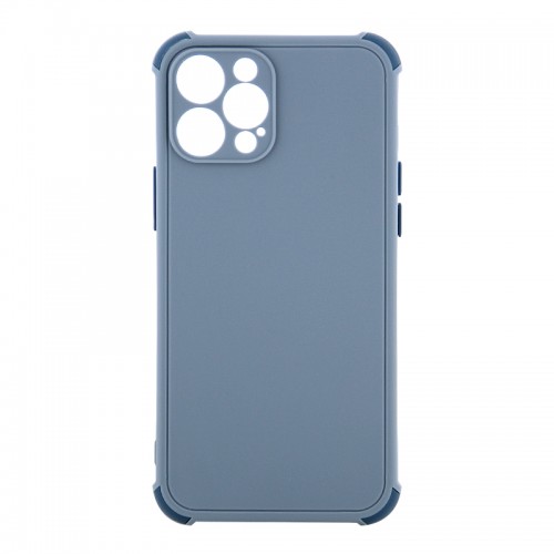 Θήκη Protective Silicone BiColor Back Cover για iPhone 12 (Light Blueberry)