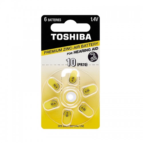Μπαταρίες για Ακουστικό Βαρηκοΐας Toshiba 10/PR70 (Ασημί)