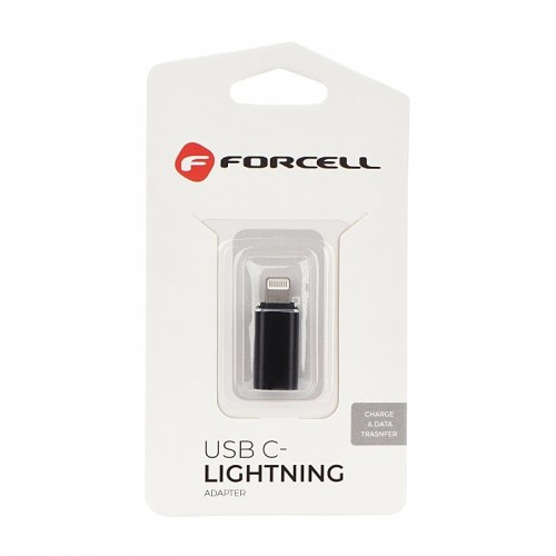 Αντάπτορας Forcell Type C to Lightning (Μαύρο)