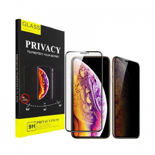Tempered Glass Privacy για iPhone X/XS/11 Pro (Μαύρο) 