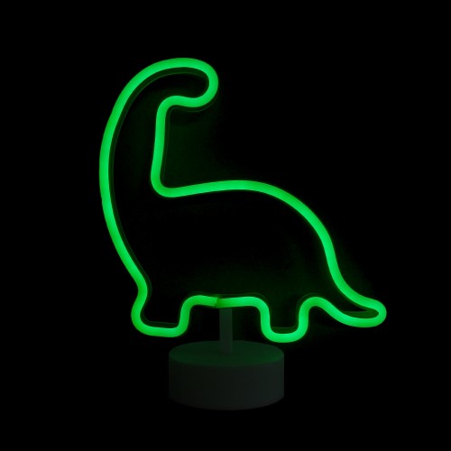 Επιτραπέζιο Φωτιστικό Neon-LED σε Σχήμα Δεινόσαυρος (Πράσινο)