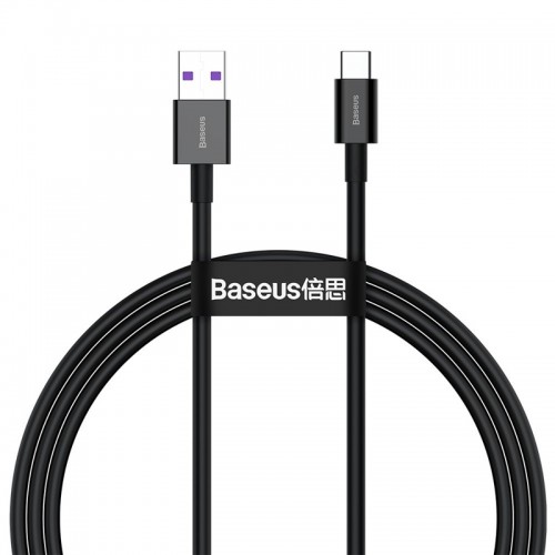 Καλώδιο Φόρτισης Baseus CATYS-01 Superior Series USB A σε Type-C 66W 1m (Μαύρο) 