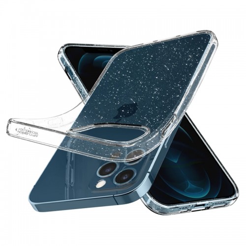 Θήκη Spigen Liquid Crystal Glitter Back Cover για iPhone 12/12 Pro (Crystal Quartz)