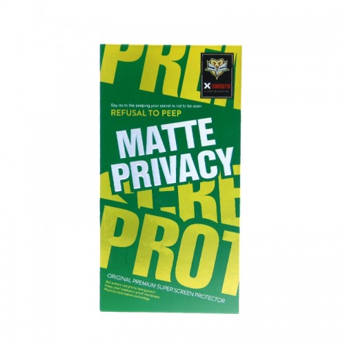 Tempered Glass Matte Privacy για iPhone X/XS/11 Pro (Μαύρο) 
