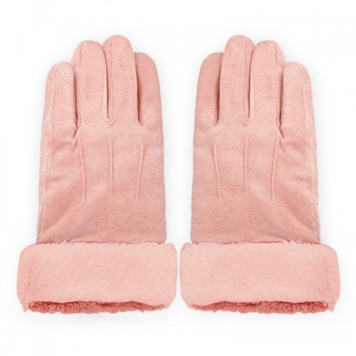 Γάντια για Οθόνες Αφής με Γουνάκι (Ροζ)