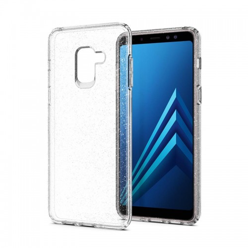 Θήκη Spigen Liquid Crystal Glitter Back Cover για Samsung Galaxy A8 2018  (Crystal Quartz)