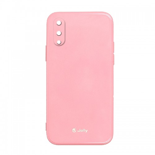 Θήκη Jelly Case Back Cover με Προστασία Κάμερας για Samsung Galaxy A02 (Ροζ)
