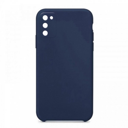 Θήκη OEM Silicone Back Cover με Προστασία Κάμερας για Samsung Galaxy A02s (Ocean Blue) 