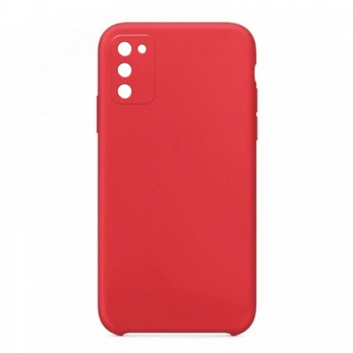 Θήκη OEM Silicone Back Cover με Προστασία Κάμερας για Samsung Galaxy A02s (Red) 