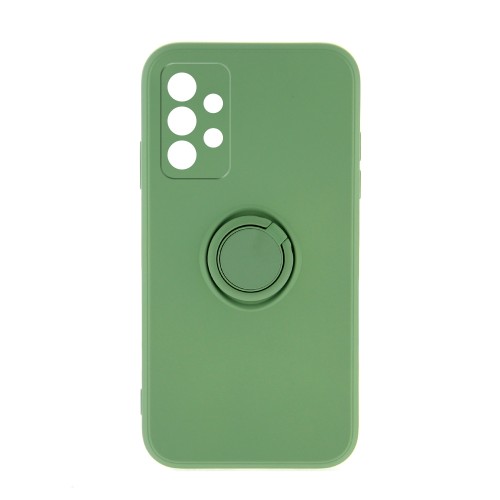 Θήκη Silicone Ring Back Cover με Προστασία Κάμερας για Samsung Galaxy A33 5G (Matcha Green) 