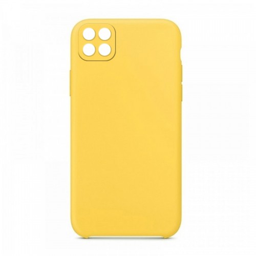 Θήκη OEM Silicone Back Cover με Προστασία Κάμερας για Samsung Galaxy A22 5G (Canary Yellow) 