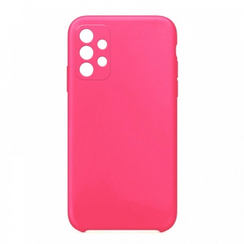 Θήκη OEM Silicone Back Cover με Προστασία Κάμερας για Samsung Galaxy S22 (Hot Pink)