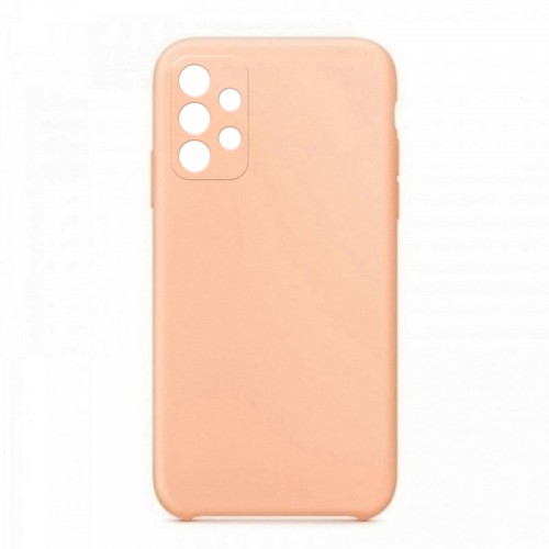Θήκη OEM Silicone Back Cover με Προστασία Κάμερας για Samsung Galaxy S22 (Pale Pink)