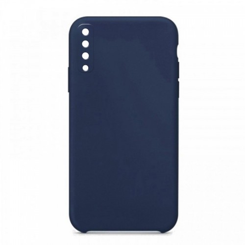 Θήκη OEM Silicone Back Cover με Προστασία Κάμερας για Samsung Galaxy A70 (Ocean Blue)