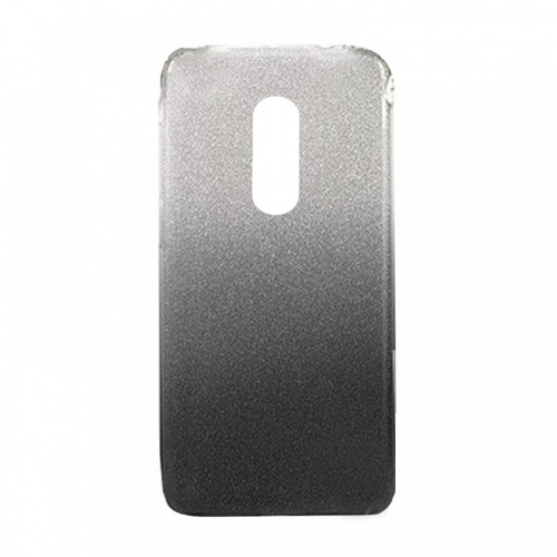 Θήκη MyMobi Back Cover Σιλικόνη Shining Case για Samsung Galaxy A21 (Ασημί-Μαύρο)