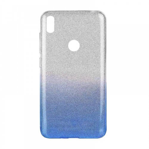 Θήκη MyMobi Back Cover Σιλικόνη Shining Case για Samsung Galaxy A01 (Ασημί-Μπλε)