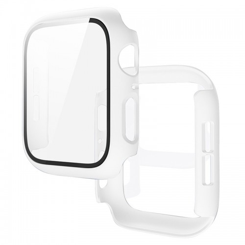 Θήκη Προστασίας με Tempered Glass για Apple Watch 40mm (Άσπρο)