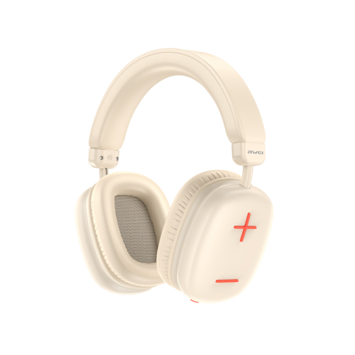 Ασύρματα Bluetooth Ακουστικά Awei AT6 (Off White)