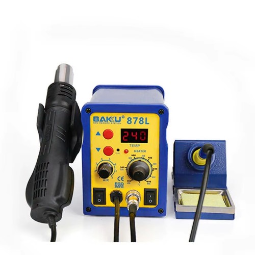 Σταθμός Θερμού Αέρα και Συγκόλλησης SMD Bakku BK-878 220V/AC