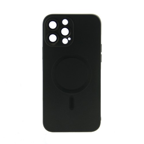 Θήκη Magnetic Matt Back Cover με Προστασία Κάμερας για iPhone 13 Pro (Black)