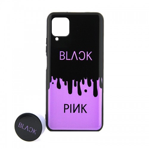Θήκη με Popsocket Black & Pink Back Cover για Samsung Galaxy A42 (Design)