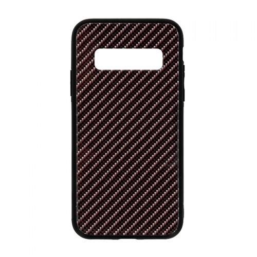 Θήκη Carbon Glass Case Back Cover για Samsung Galaxy S10 (Σκούρο Γκρι) 