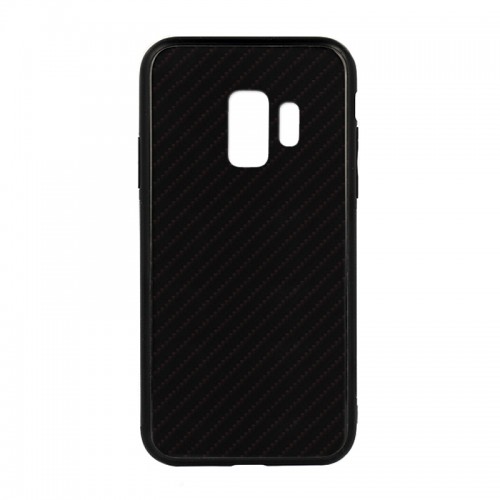 Θήκη Carbon Glass Case Back Cover για Samsung Galaxy S9 Plus (Μαύρο)