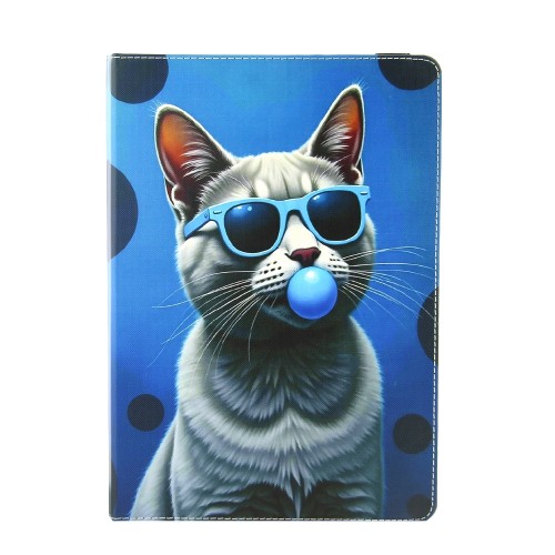 Θήκη Tablet Glasses Cat Flip Cover για Universal 10